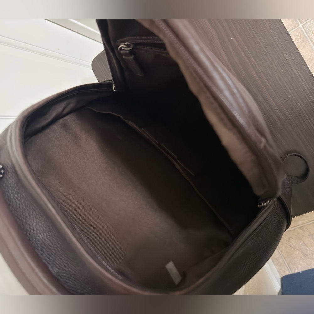 Authentic Coach Leather Backpack - Brown - image 7